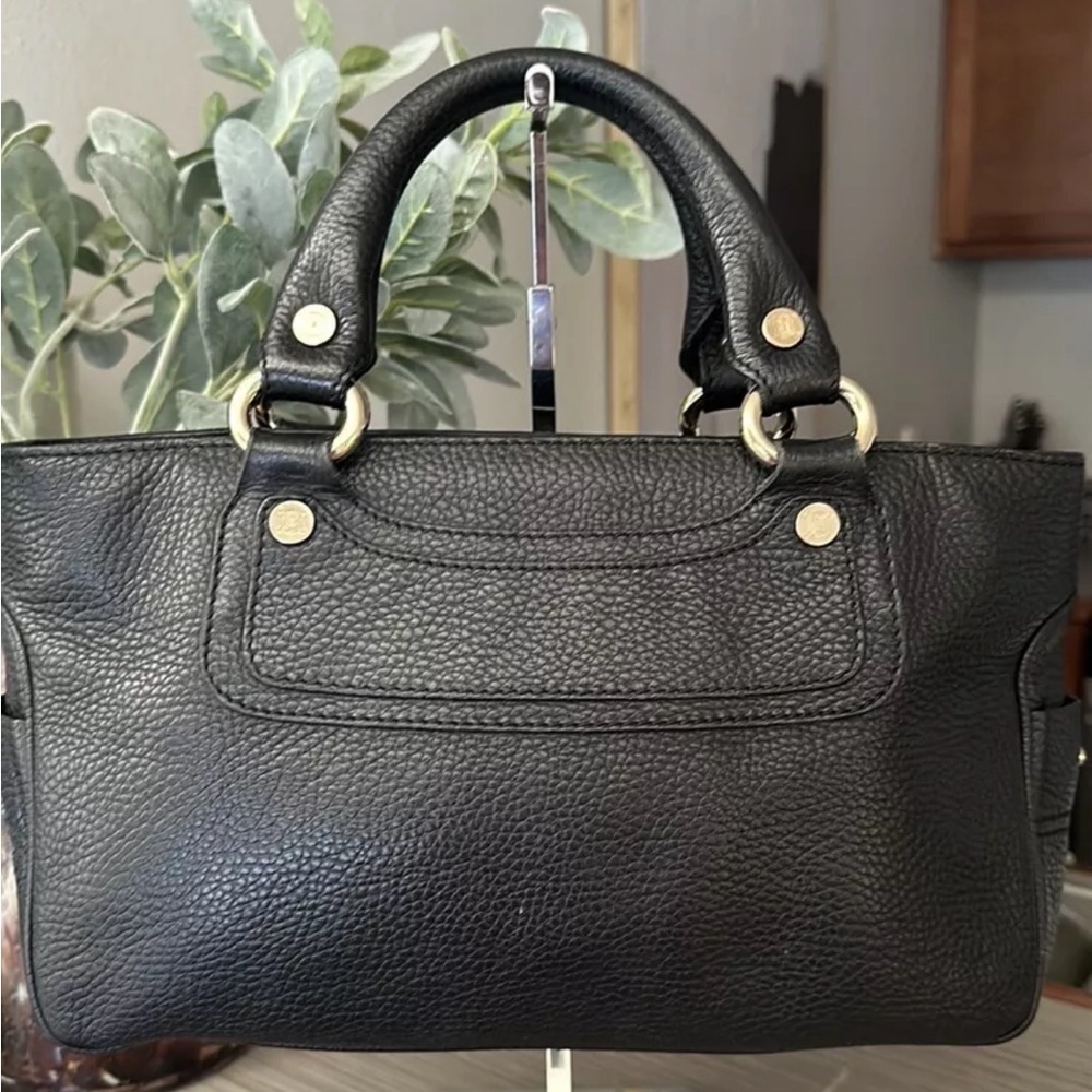 COPY - Authentic pre loved CÉLINE black calfskin leather BOOGIE BAG.